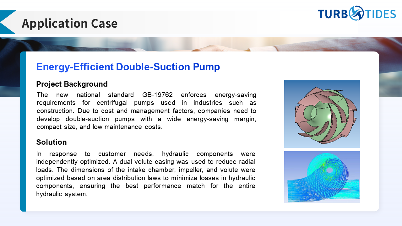 Energy-Efficient Double-Suction Pump